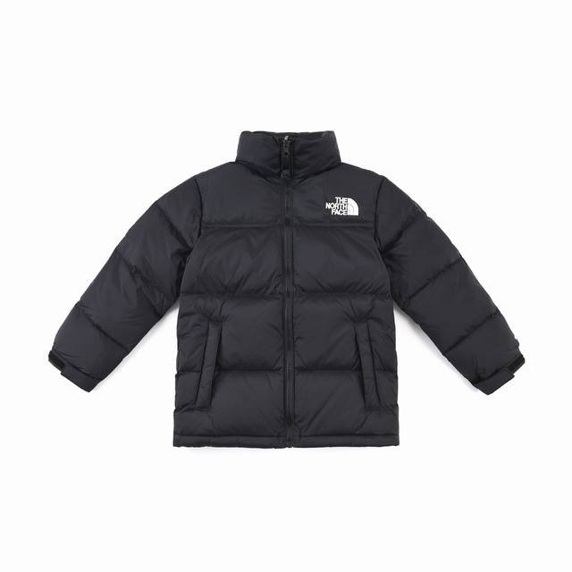 Black The North Face 1996 Nuptse Tnf children's outdoor down jacket, a must-hav