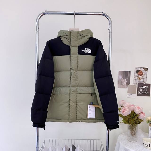 Matcha Green Himalaya Down Jacket Peak Series The North Face Splicing Logo Prin