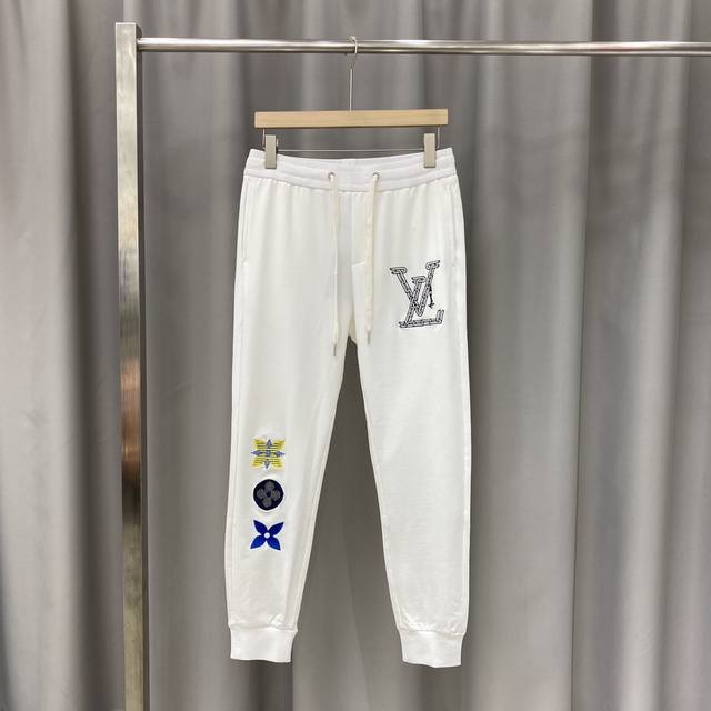 L's 20S early autumn new trousers, high-quality fabrics, embroidery craftsmanshi