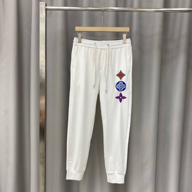 L's 20S early autumn new trousers Roman fabric high-quality fabric printing patt