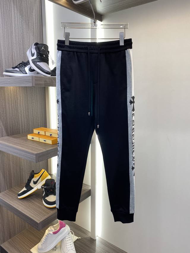 Ch 20Ss' latest fall classic colorblock Sanskrit embroidered drawstring casual p