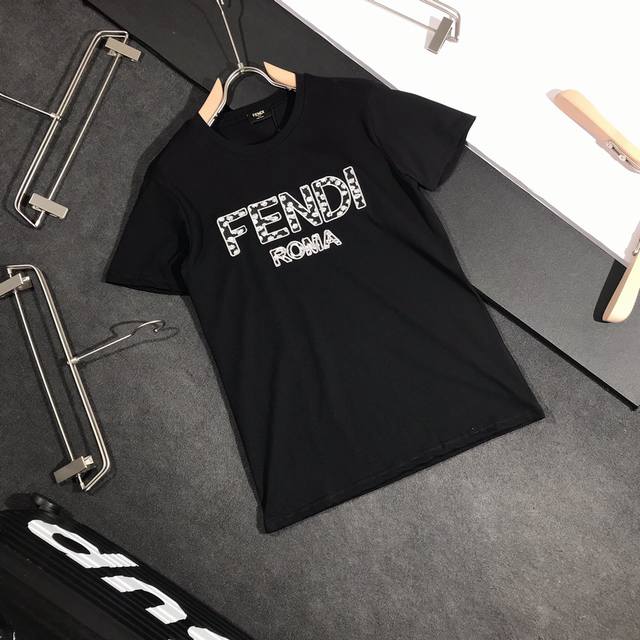 Fendi Fendi Early Fall Limited Edition High-Density Embroidered T-shirt 20Ss G-N