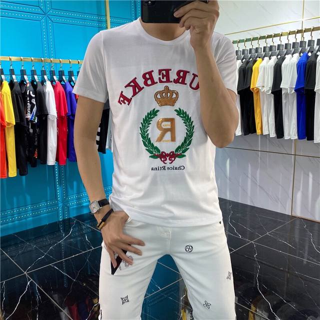 Burberry counter synchronization fashion chic round neck single wear base essent