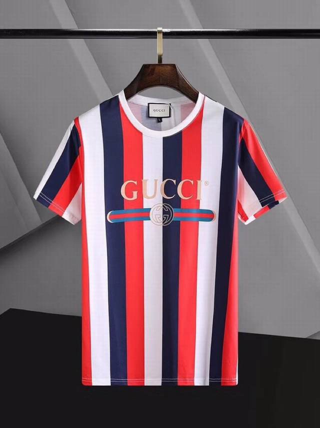 Original Gucci men's lapel short-sleeved T-shirt, custom-made at the counter. H