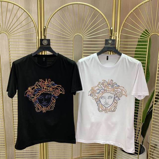 Versace. This year's latest hit short-sleeved T-shirt. Available exclusively at