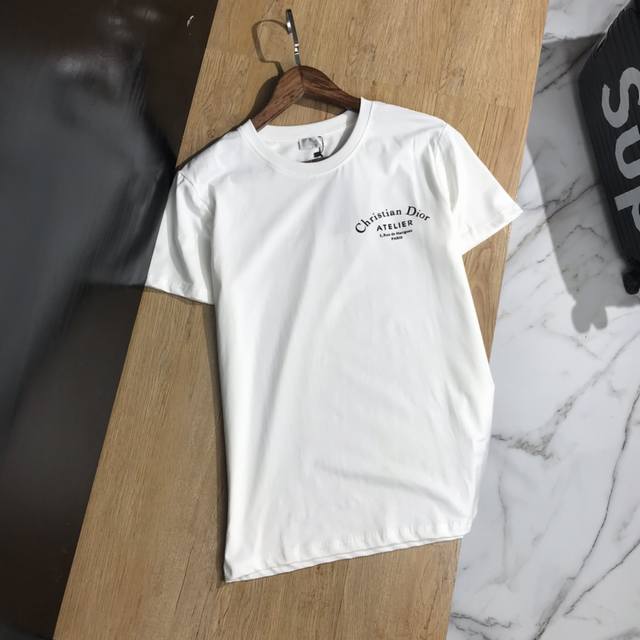 Dior Dior classic front and back print 20Ss G network synced unisex short-sleeve