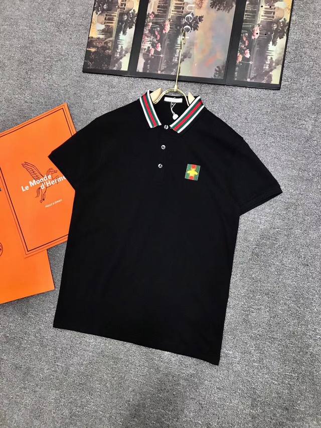Original Gucci men's casual short-sleeved T-shirt, new arrival, custom-made wit
