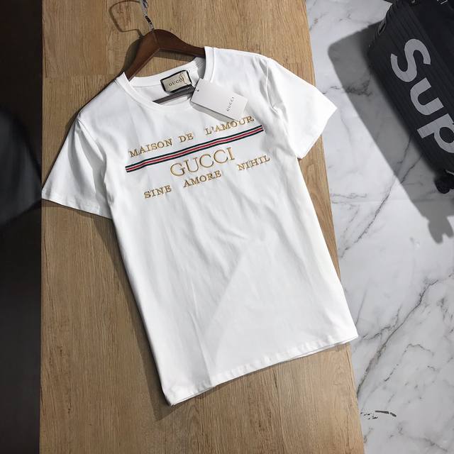 Gucci's new spring/summer classic, gold-thread 3D embroidered 20Ss G network uni
