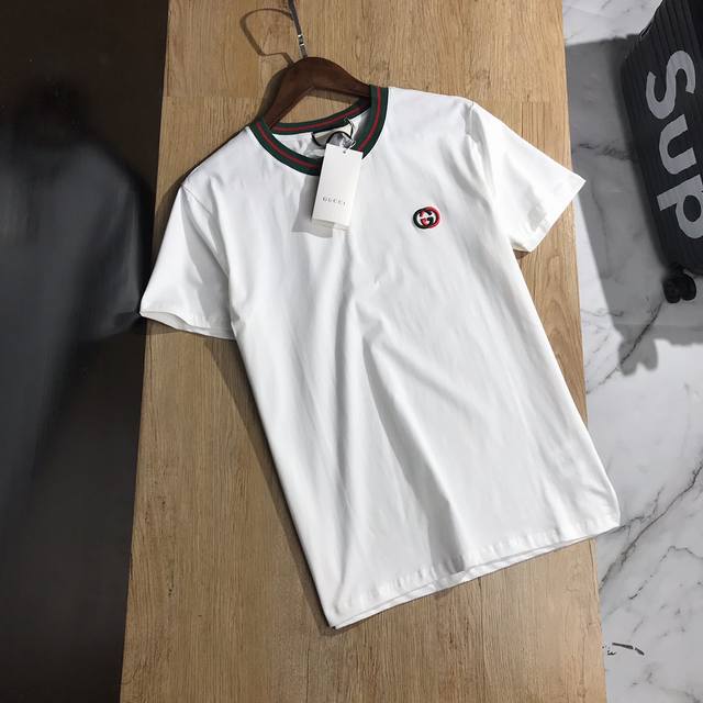 Gucci's new Spring/Summer 2020 collection features a small chest logo embroidery