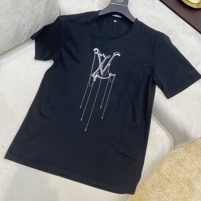 Lv suit's latest hit, hand-printed, imported high-end mercerized cotton fabric,