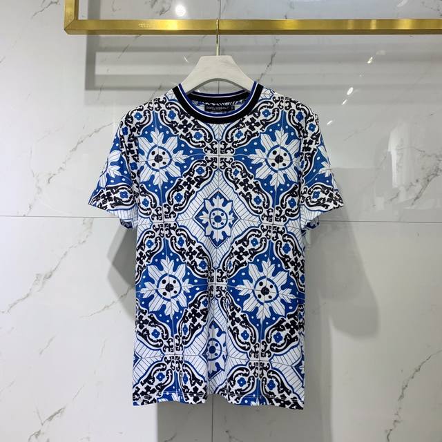 Dg New spring and summer retro palace style printed short Using high-definition