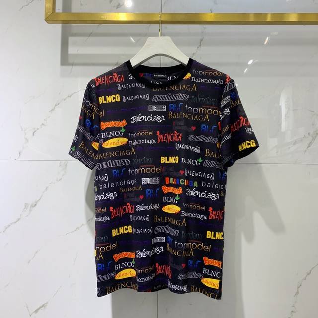 Bc Spring and summer new colorful letter graffiti print short Using high-definit