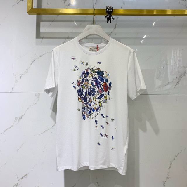 Mq 20Ss Spring and summer new style fantasy skull print insect short tee 3D high