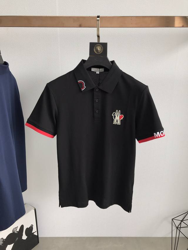 Mon 20Ss Classic Series Official Website Synchronized Original Polo Shirt Import