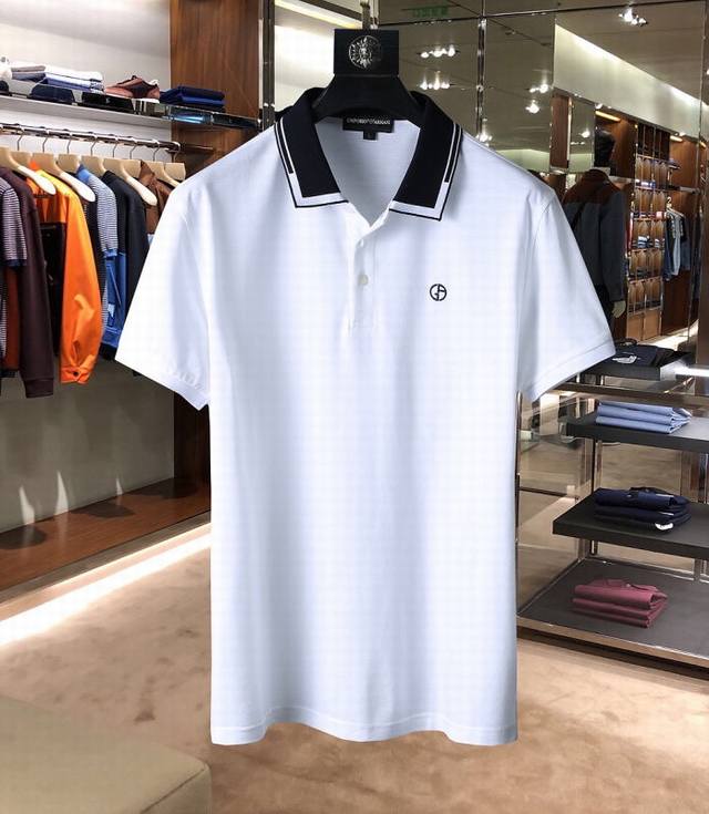 Straight Arm's new spring/summer lapel short-sleeved high-end custom-made top is