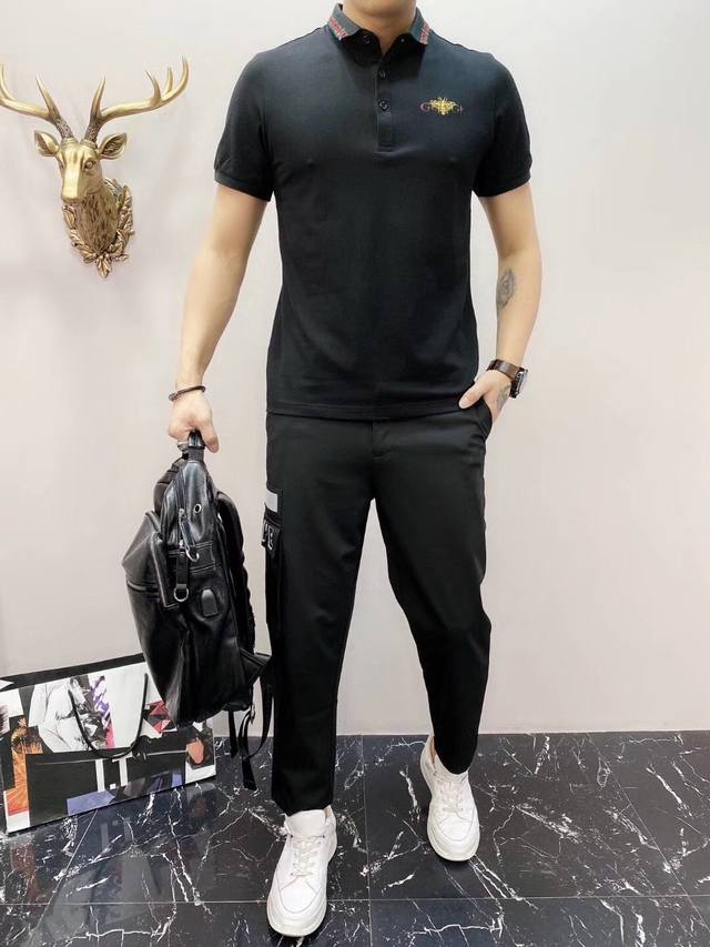 Gucci's new spring/summer men's short-sleeved T-shirt, custom-made in rayon for