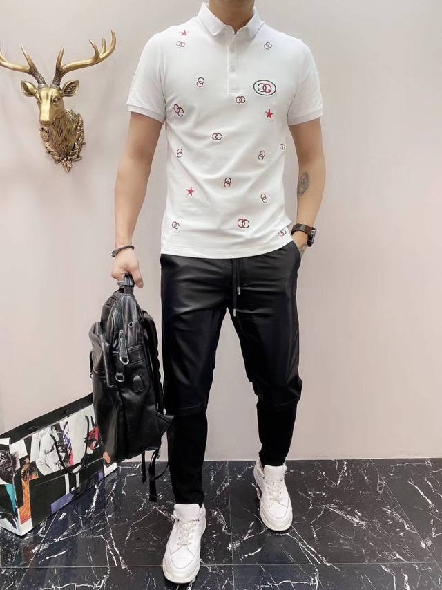 Gucci's new spring/summer men's short-sleeved T-shirt, custom-made in rayon for