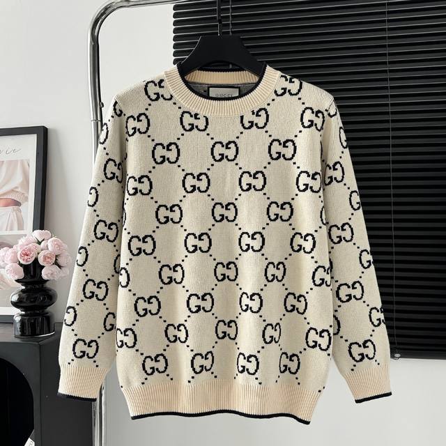 Style number: M101 Gucci latest round neck sweater High-quality Italian importe