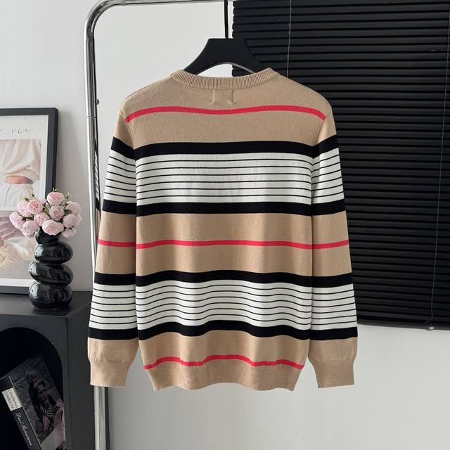 Style: M83 Burberry sweater autumn and winter round neck latest model Logo logo