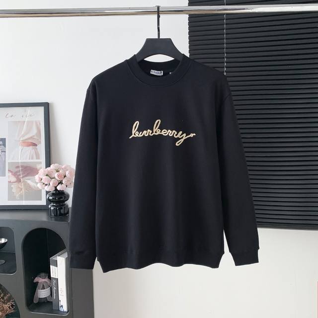 Style number: A92 Burberry Warhorse Embroidered Round Neck Sweatshirt The fabri