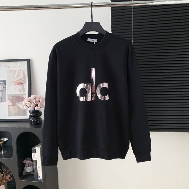Style number: A83 Alo hot stamping letter round neck sweatshirt The fabric of t