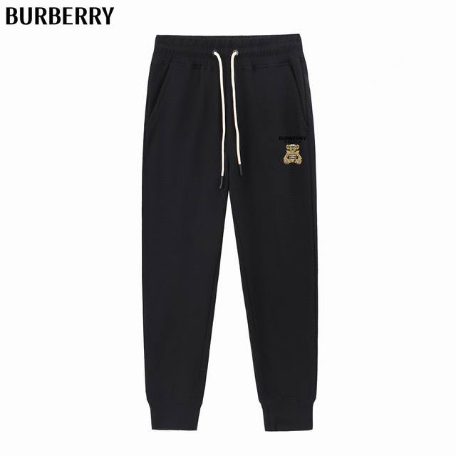 Burberry Ss autumn and winter show style slim lines simple brand logo sports pan