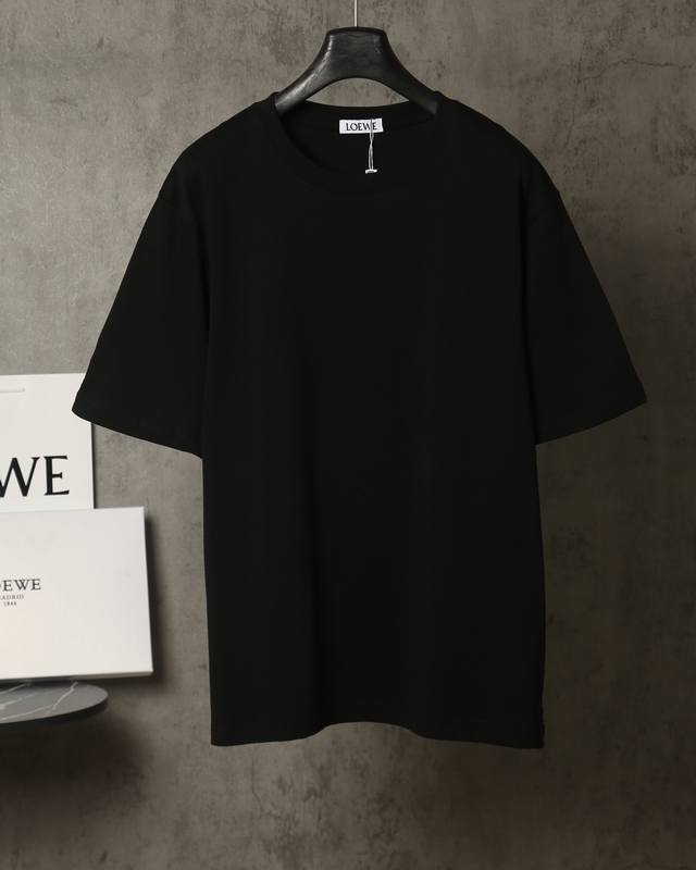 Loewe*LoeweLoewe*Loewe patch embroidered short-sleeved T-shirt- Customized 270g