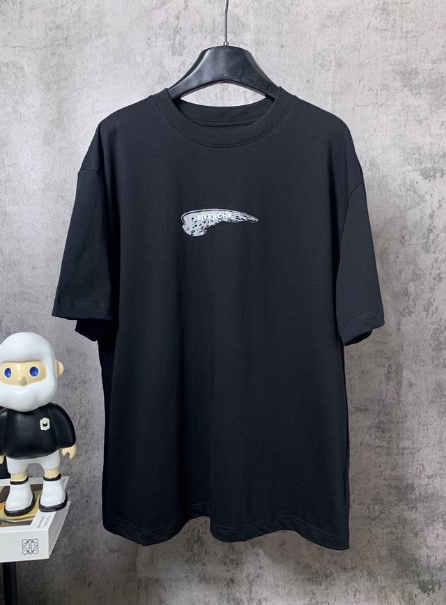 Givenchy*GivenchyGivenchy*Givenchy micro-embroidery printed small wings short-sl