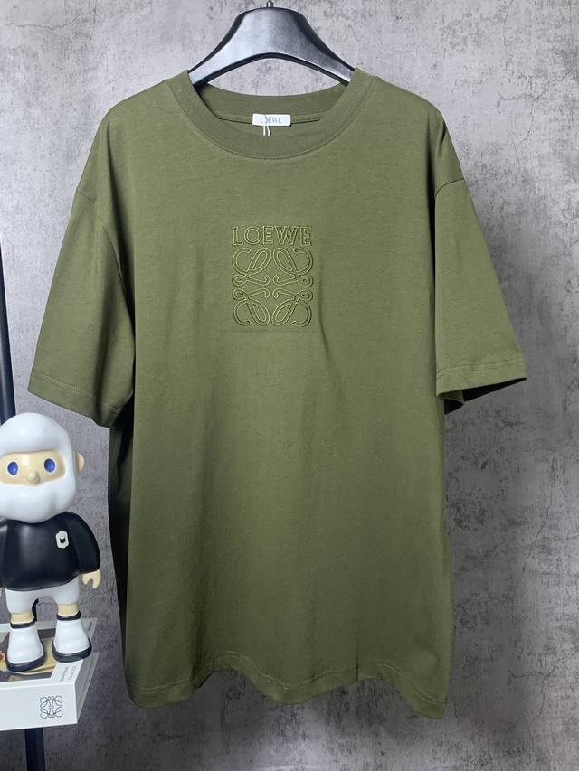 Loewe*LoeweLoewe*Loewe zigzag line embroidered short-sleeved T-shirt- Customized