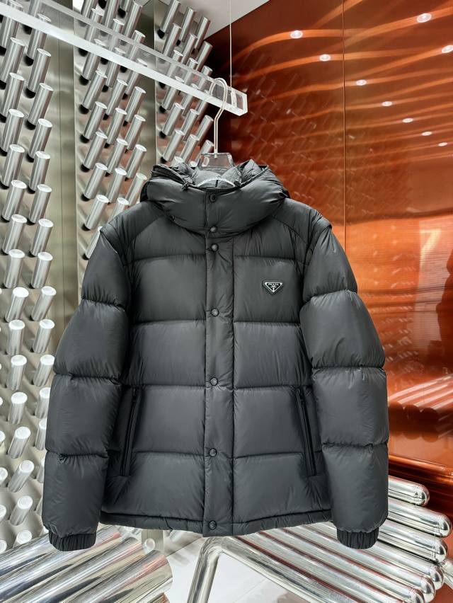 New autumn and winter detachable two-way down jacket, original 1:1 custom hardw