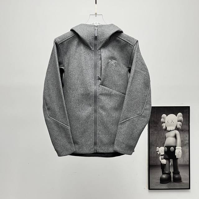Top-quality wool softshell Arcteryx Sawyer Wool Hoody Wool Windproof Hooded Soft