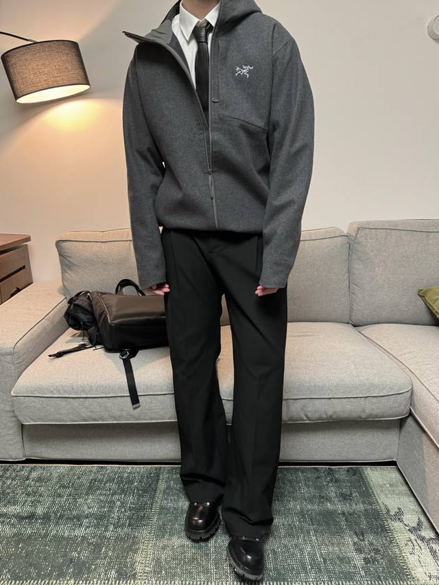 Top-quality wool softshell Arcteryx Sawyer Wool Hoody Wool Windproof Hooded Soft