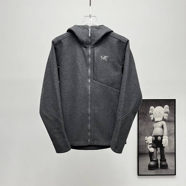 Top-quality wool softshell Arcteryx Sawyer Wool Hoody Wool Windproof Hooded Soft