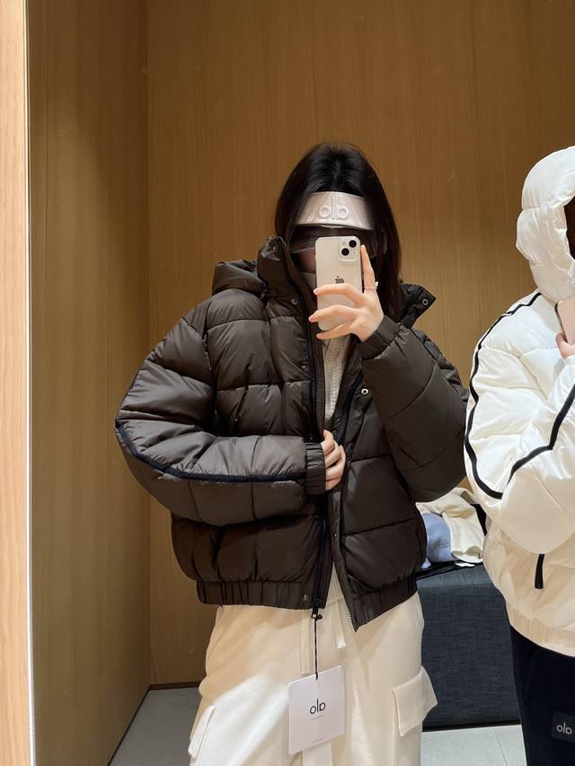 Genuine p-grade Alo Yoga striped webbing down jacket Jacket Alo Yoga Aspen Love