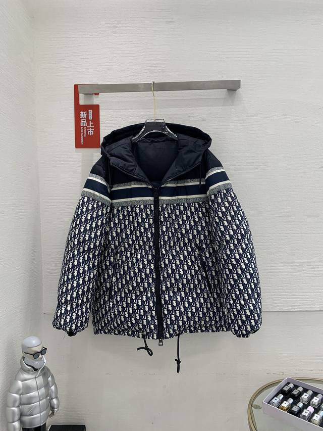 Dior's popular autumn/winter Dio* classic monogram down jacket is reversible and