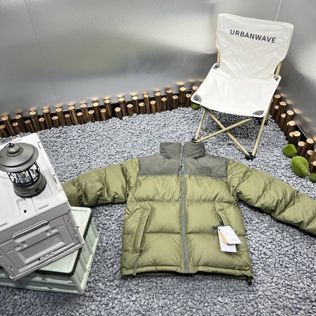 96 Wheat Series Wheat Splicing Green The North Face 22Ss 1996 Nuptse 4Nch Classi