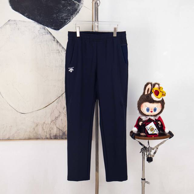 Zp version [Exclusive Supply] Descente 2025 new classic letter logo couple strai