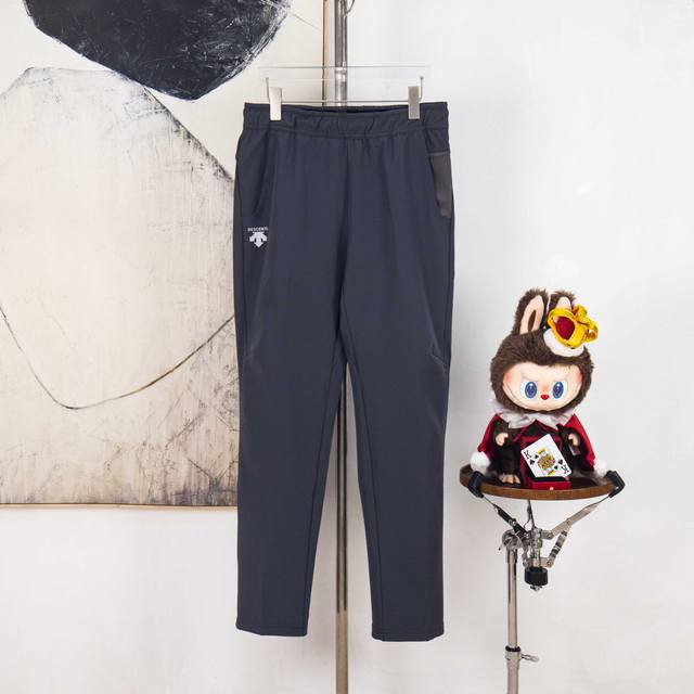 Zp version [Exclusive Supply] Descente 2025 new classic letter logo couple strai