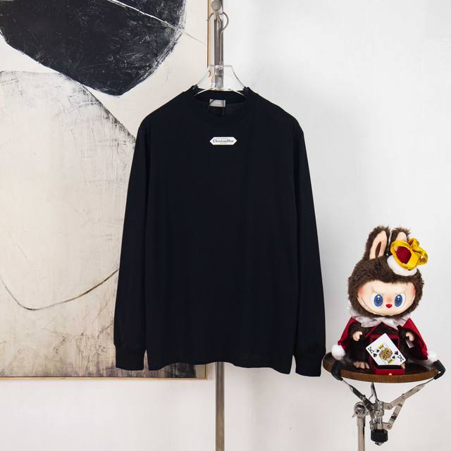 Zp Version [Exclusive] Dior Logo T-shirt. Fabric: 50s combed cotton double-ply,