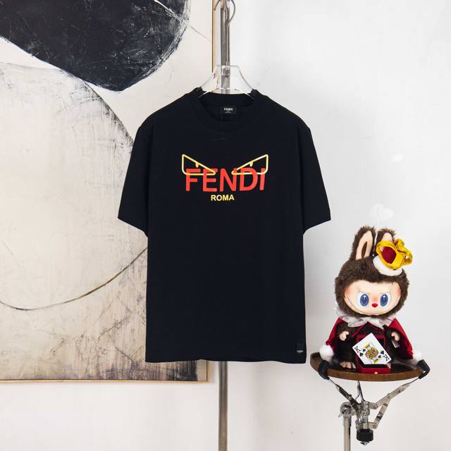 Zp Version [Exclusive] Fendi Fd 2025S Spring/Summer new logo loose, slimming, ca