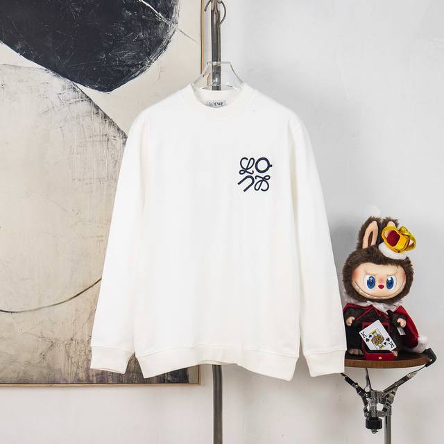 Zp Version [Exclusive Supply] Loewe crewneck sweatshirt with large front and bac