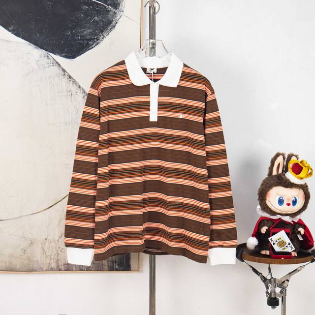 Zp Version [Exclusive] Celine's new Fall/Winter 2025 lapel polo shirt with Arc d