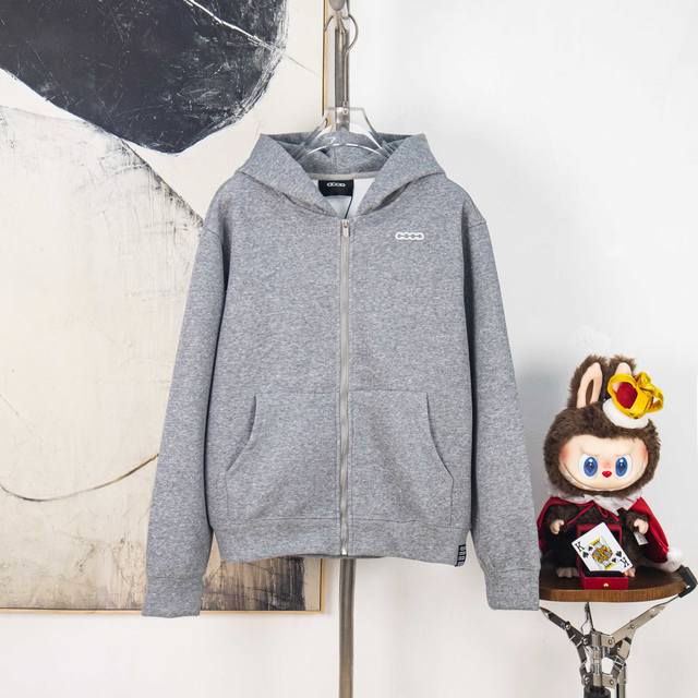 Zp Version [Exclusive Supply] Goodbrand Silver Starry Sky Hot Diamond Zipper Hoo