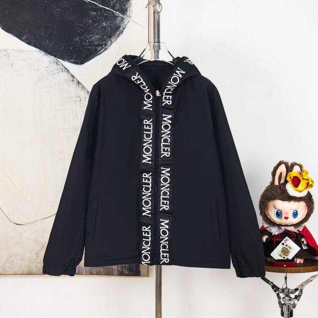 Zp version [Exclusive Supply] Moncler 2025 new embroidered ribbon double-sided c