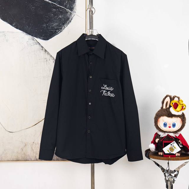 Zp Version [Exclusive] Louis Vuitton Embroidered Beaded Shirt Fabric: Crafted fr