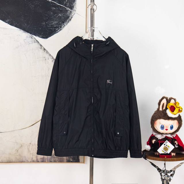 Zp version [Exclusive supply] Burberry 2025 new logo logo back splicing Bbr prin