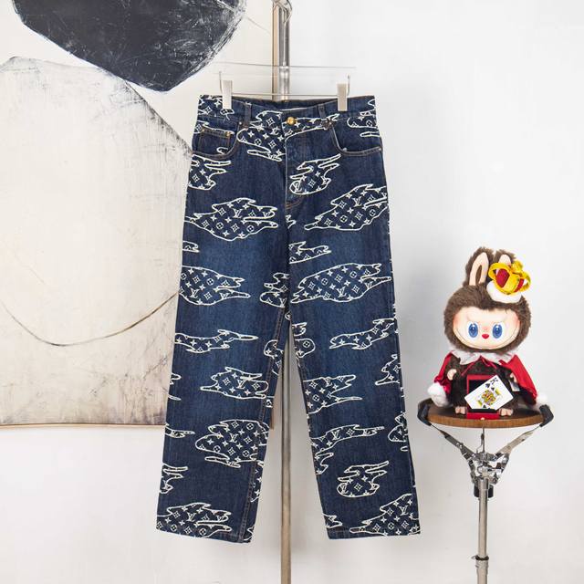 Zp Version [Exclusive] Louis Vuitton Lv 25Ss new washed skate jeans from the Fal