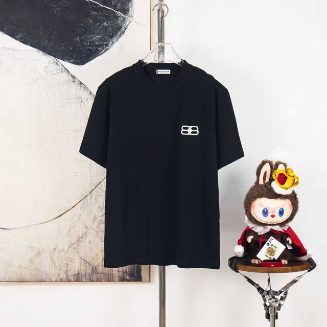 Zp version [Exclusive Supply] Balenciaga 300g round neck short-sleeved T-shirtBr