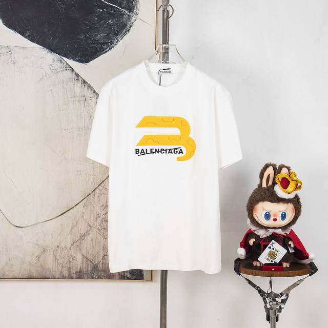 Zp version [Exclusive Supply] Balenciaga 300g round neck short-sleeved T-shirtBr