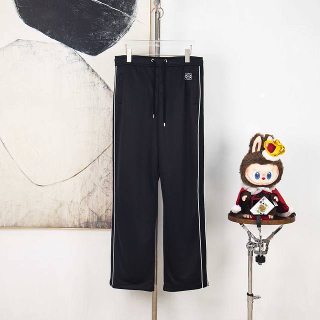 Zp Version [Exclusive] Loewe Embroidered Web Pants Fabric: Made of 40s silk doub